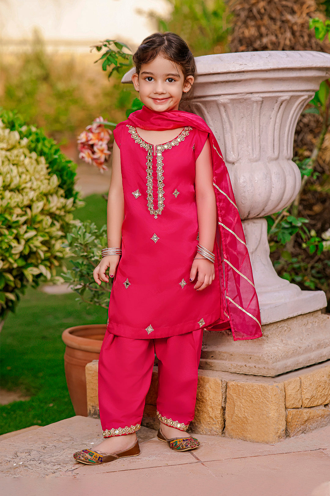 Organza Zari Mirror Embroidery 3pc Suit | Meerab Festive Edit | S3080