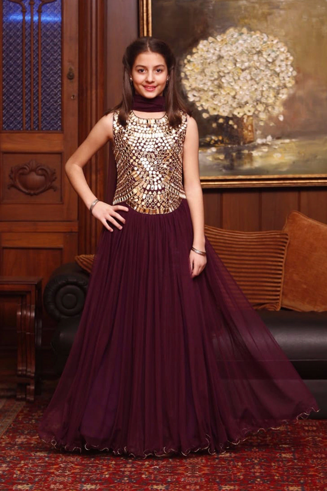 Mirror Work Fancy Maxi | GFC16 | M237 - SANA'S