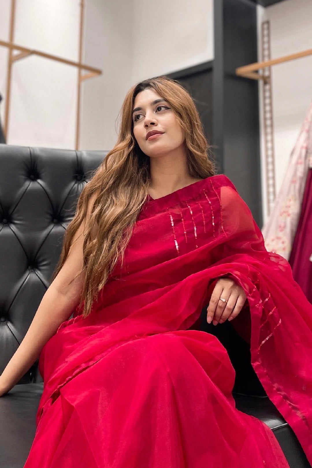 Organza Luxury Saree | TITLIYAN | SR202117
