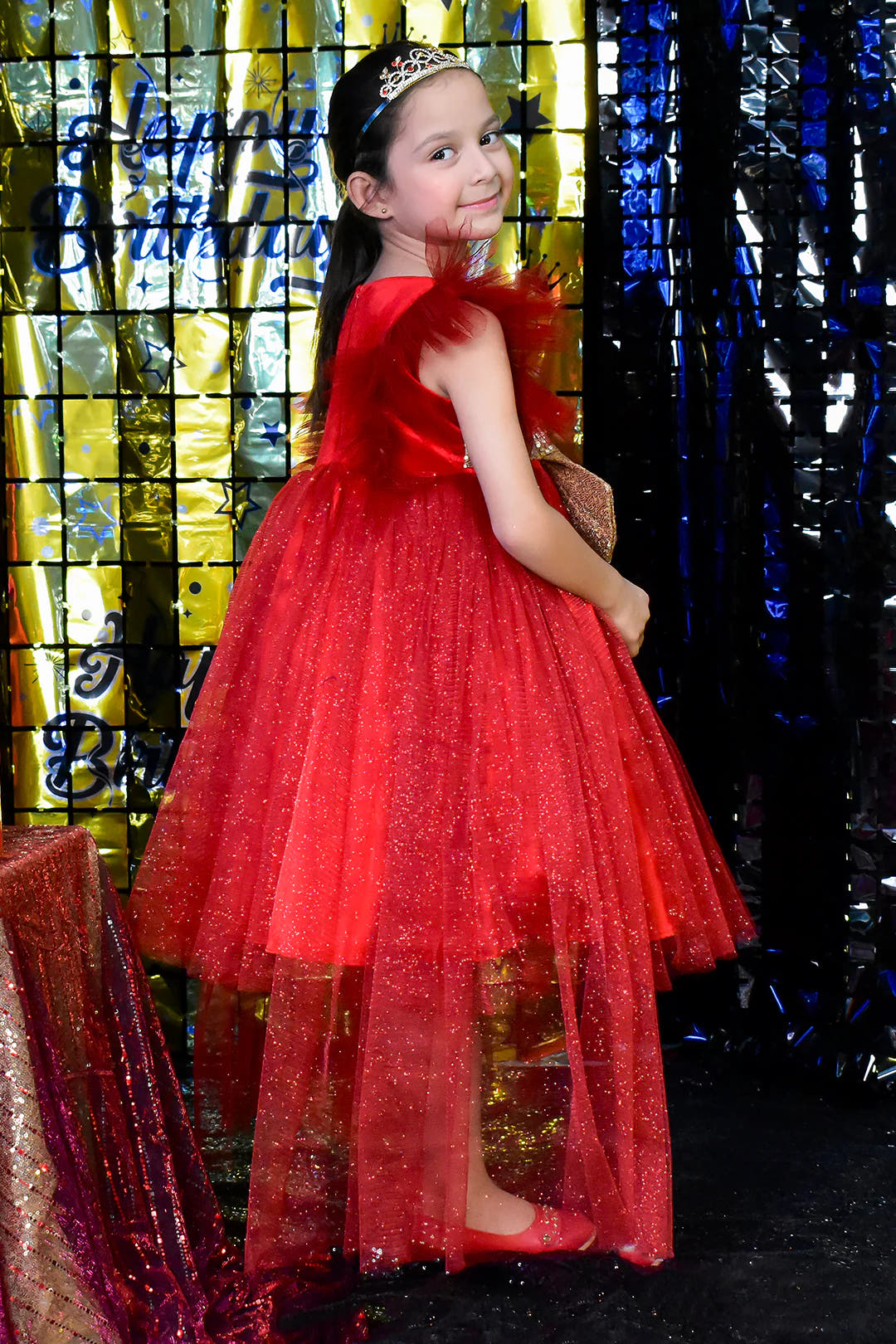 SANA'S net frock Pakistan party wear