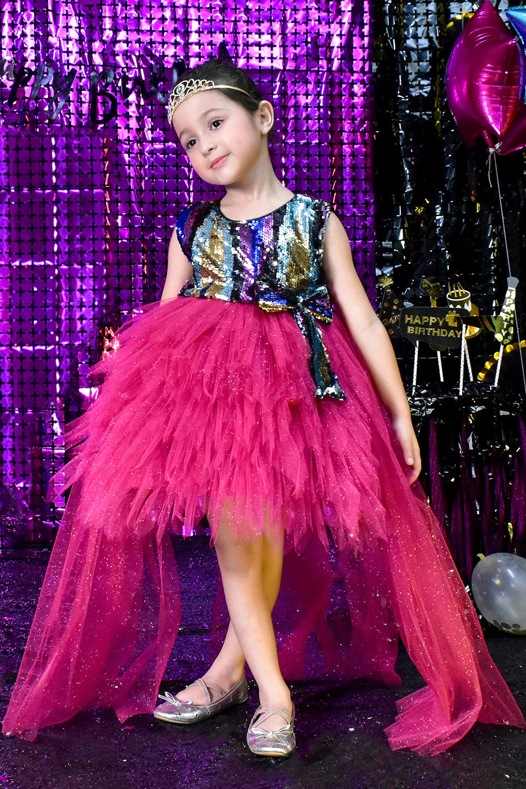 SANA'S net frock Pakistan party wear