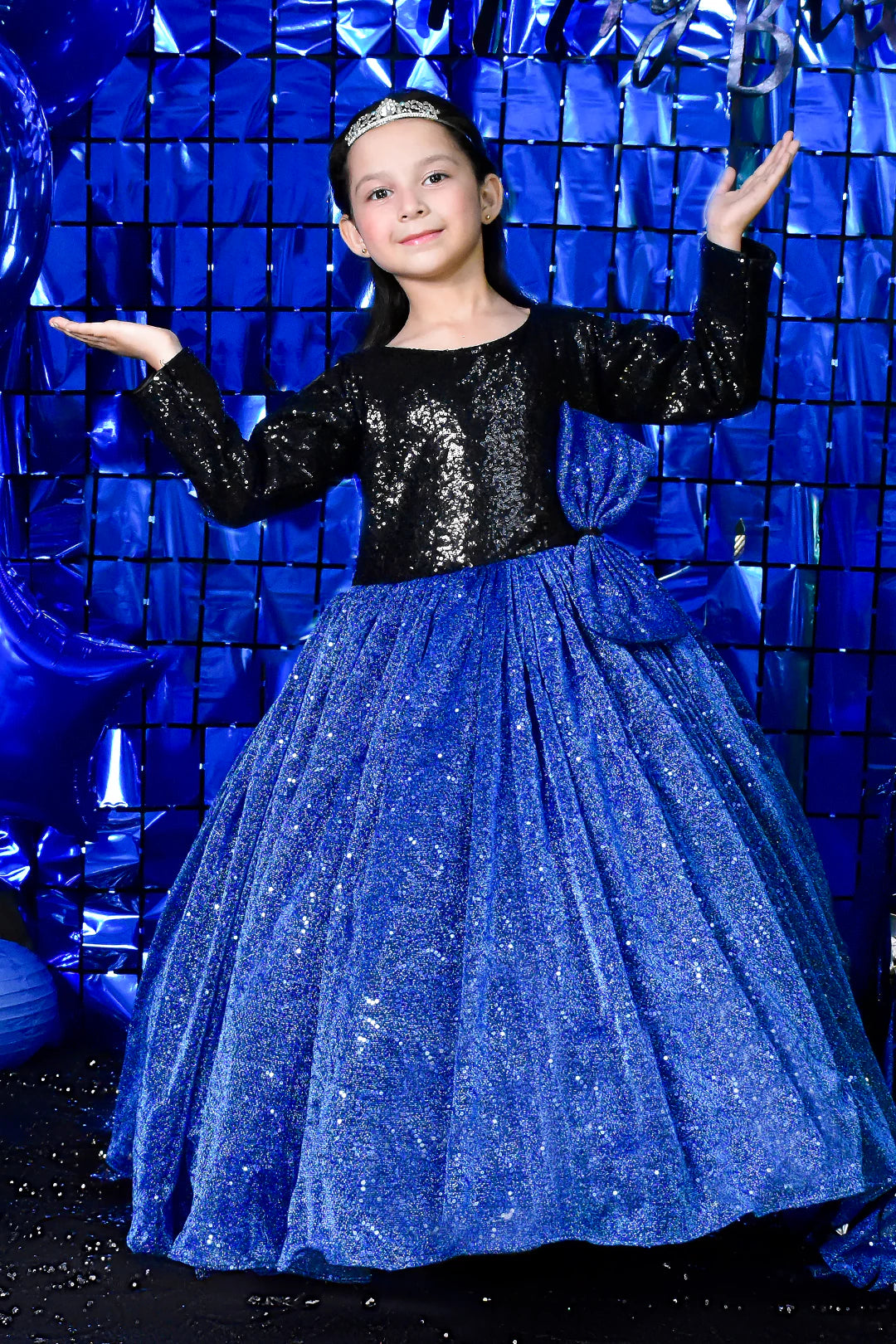 Shimmer Sequins Body Long Gown | BIRTHDAY BASH | WM3140