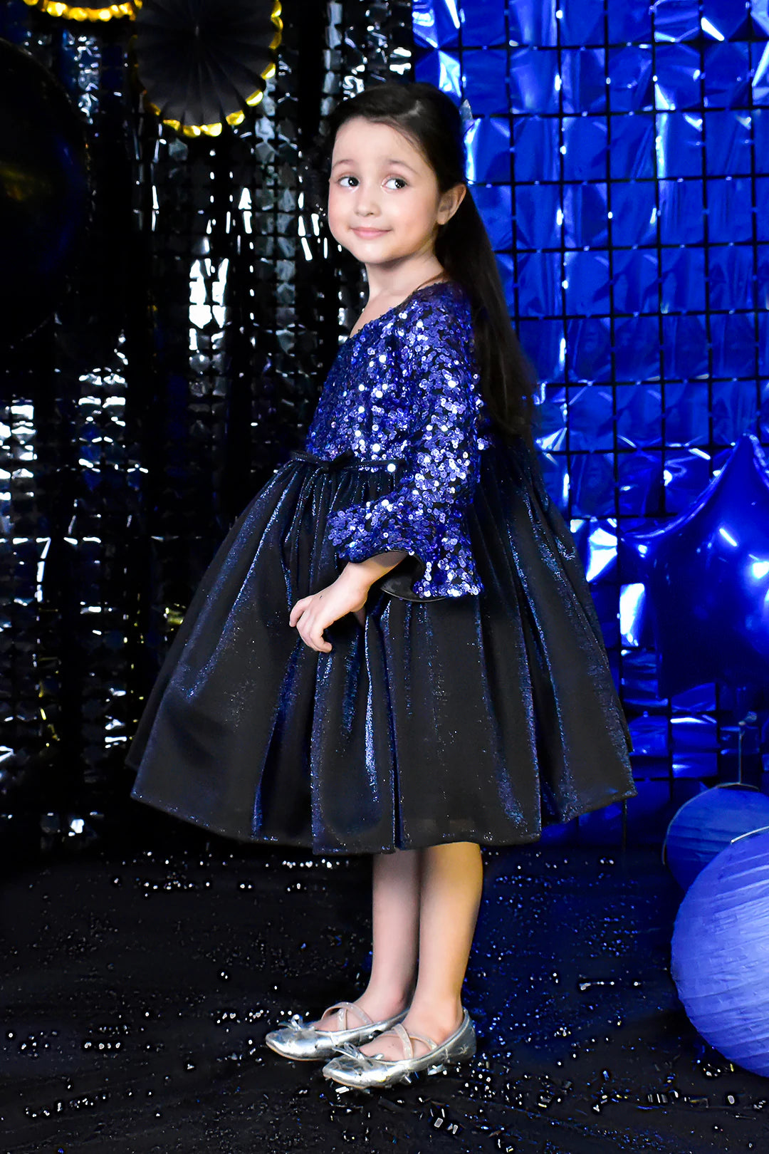 Sequins Body Moonlight Flared Frock | BIRTHDAY BASH | F2187