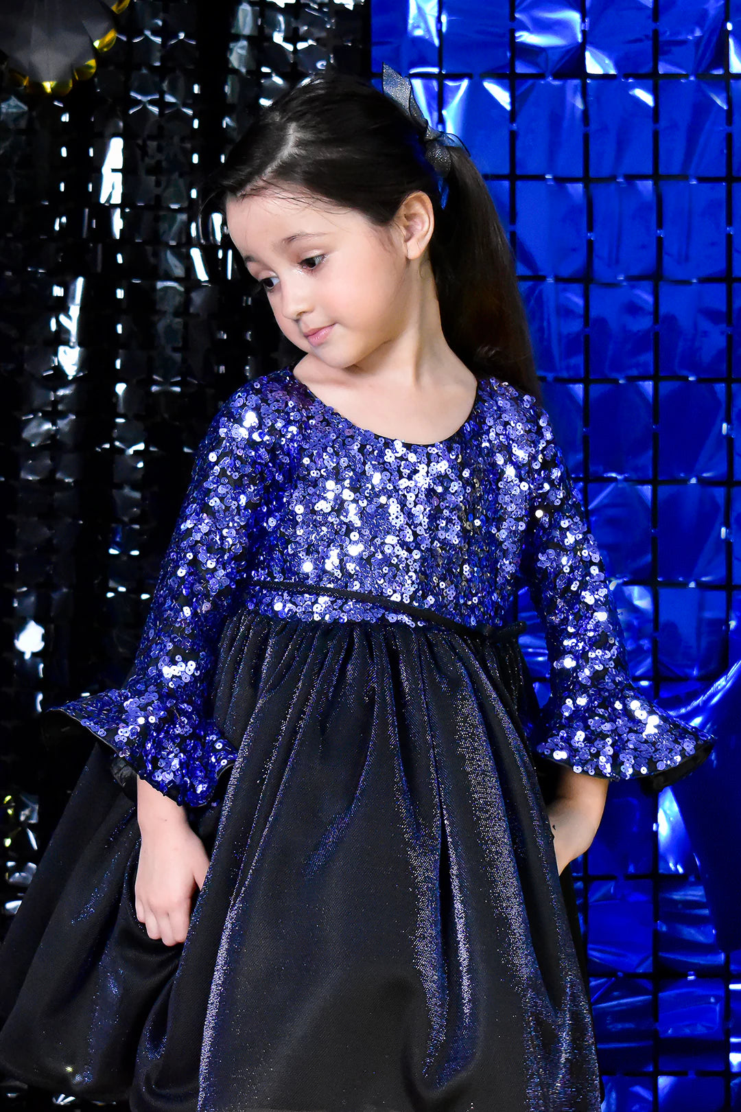 Sequins Body Moonlight Flared Frock | BIRTHDAY BASH | F2187