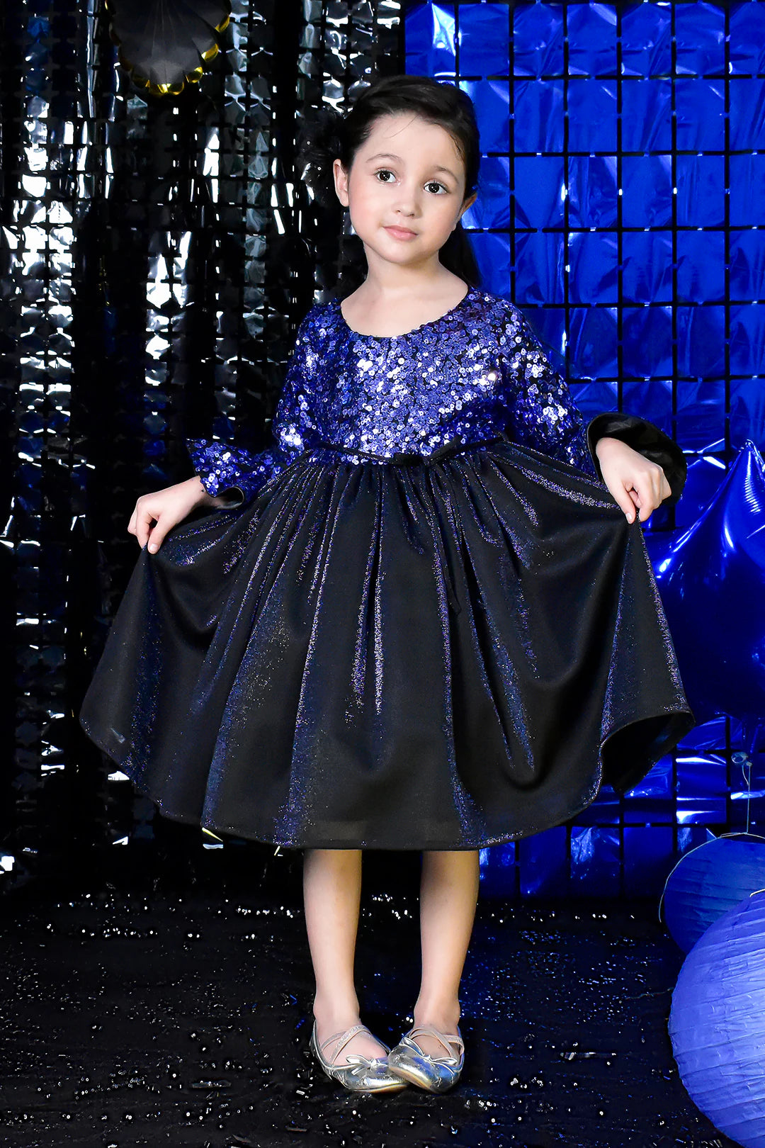 Sequins Body Moonlight Flared Frock | BIRTHDAY BASH | F2187