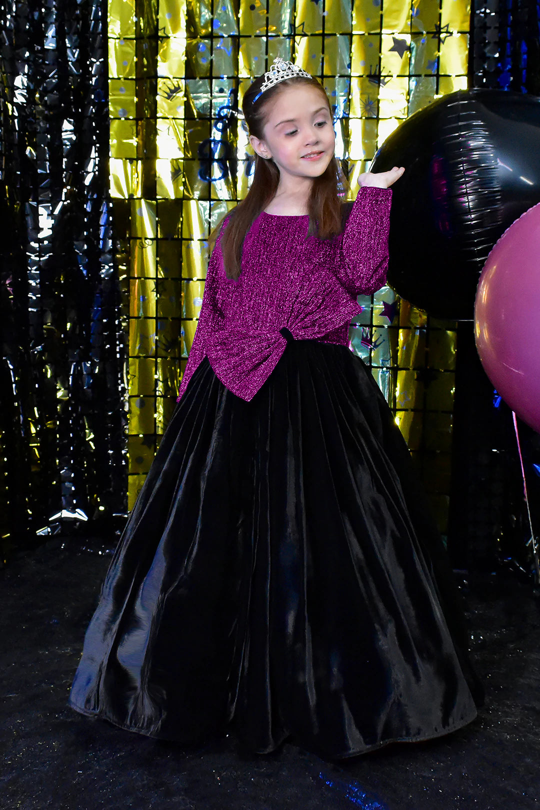 Shimmer Velvet Long Style Western Maxi | BIRTHDAY BASH | WM3141