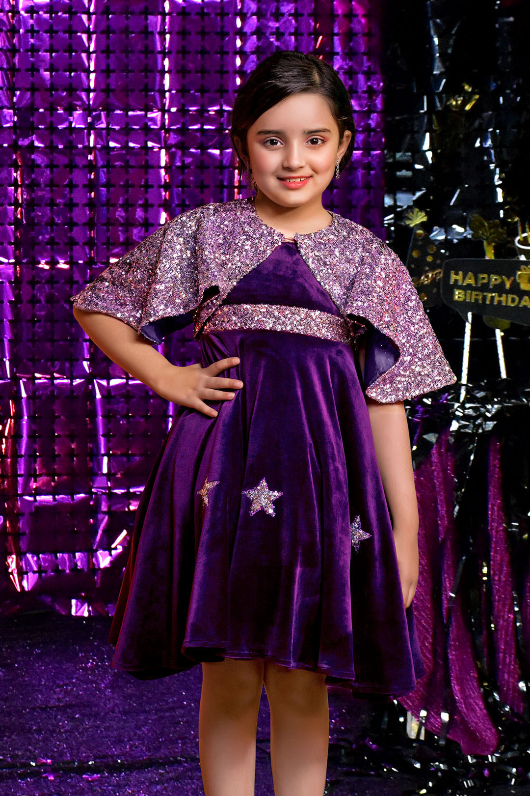 SANA'S velvet frock Pakistan party wear