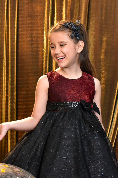 Contrasting Moonlight Party Frock | Let's Party | F2158