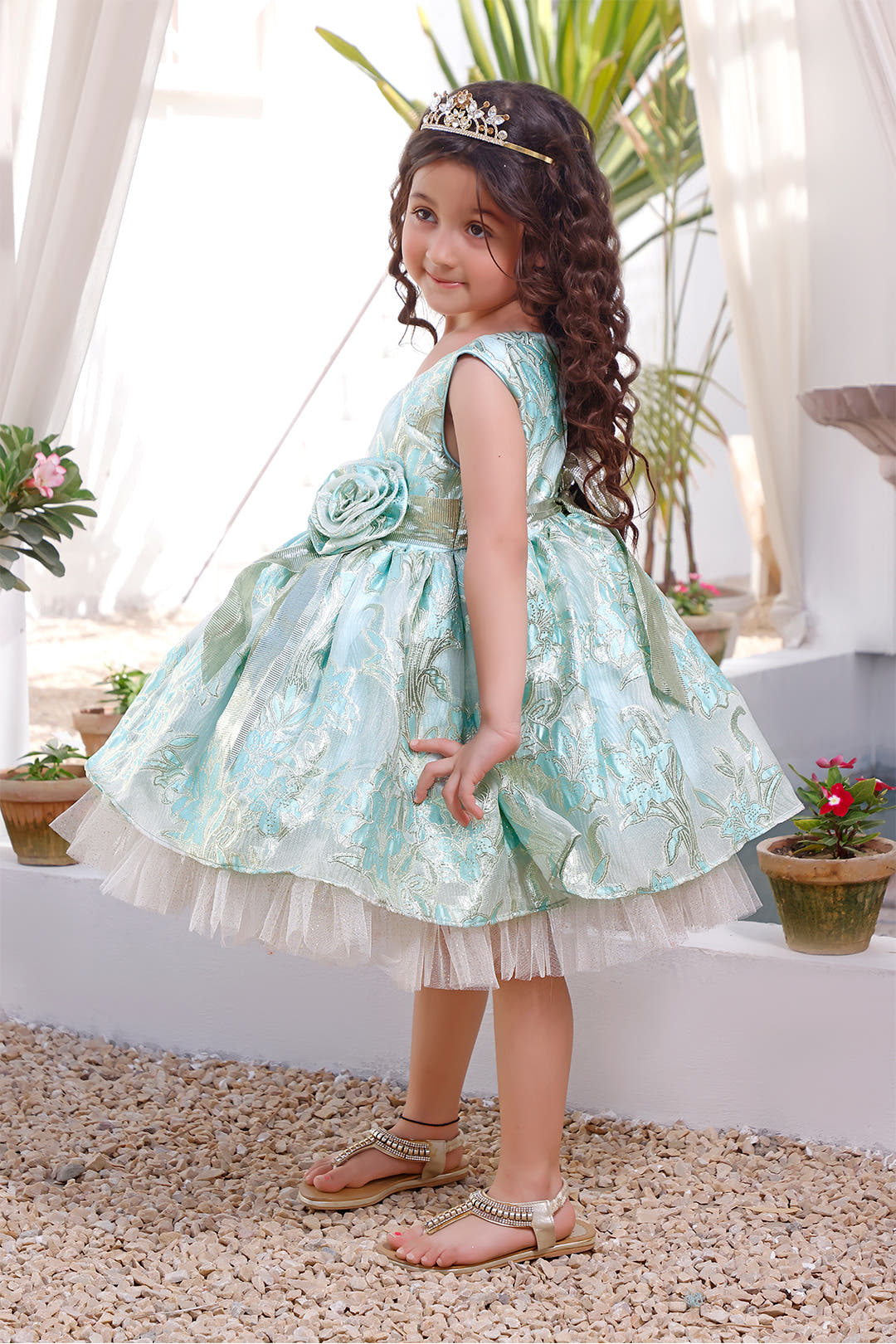 SANA'S net frock Pakistan occasion wear
