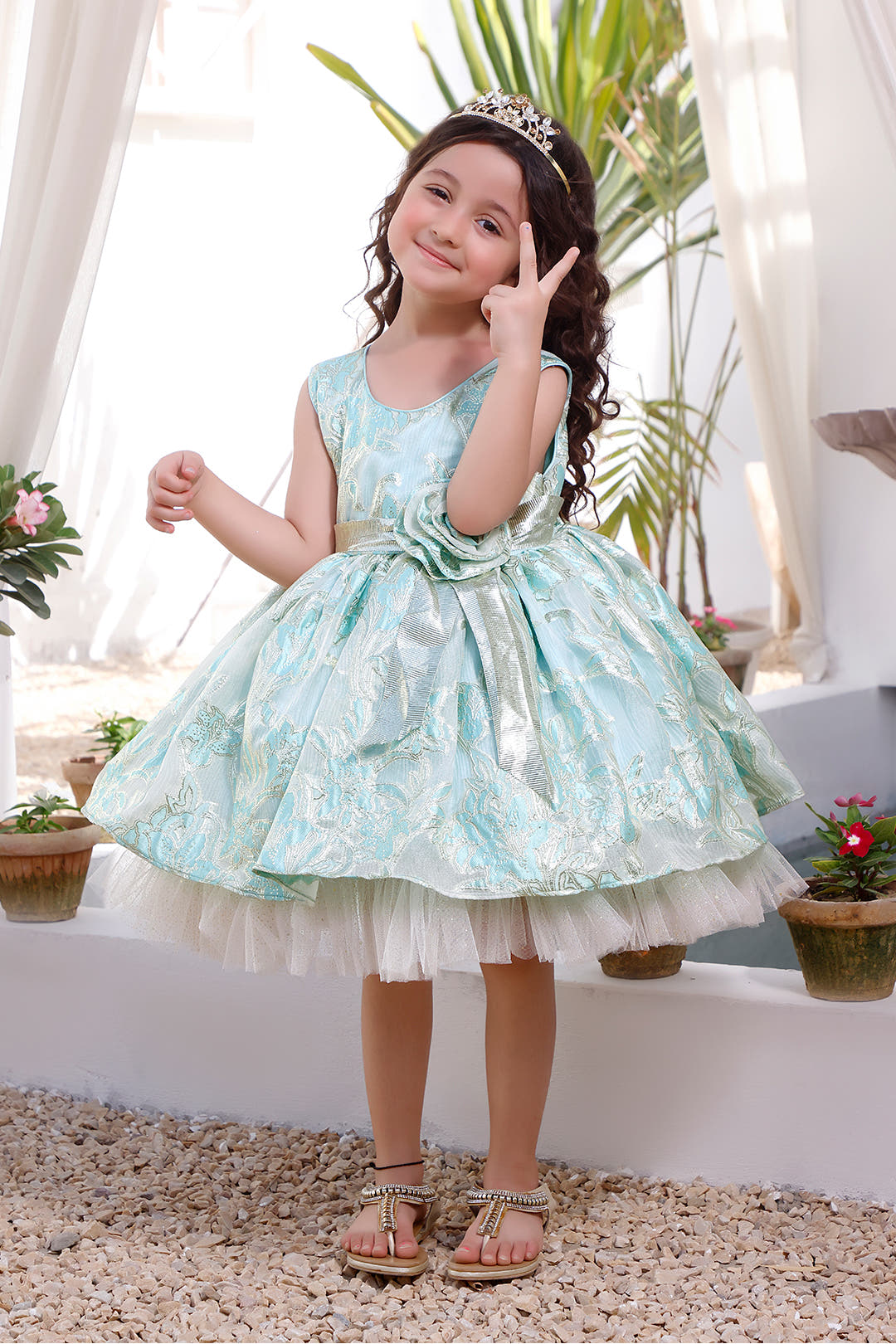 SANA'S net frock Pakistan occasion wear