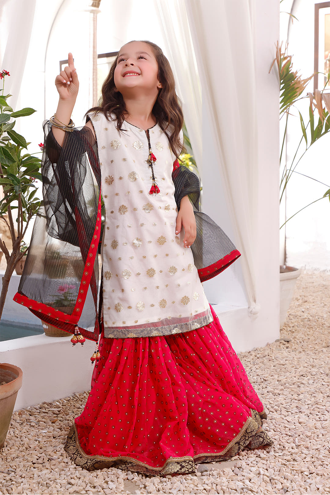 SANA'S organza gharara suit Pakistan occasion wear