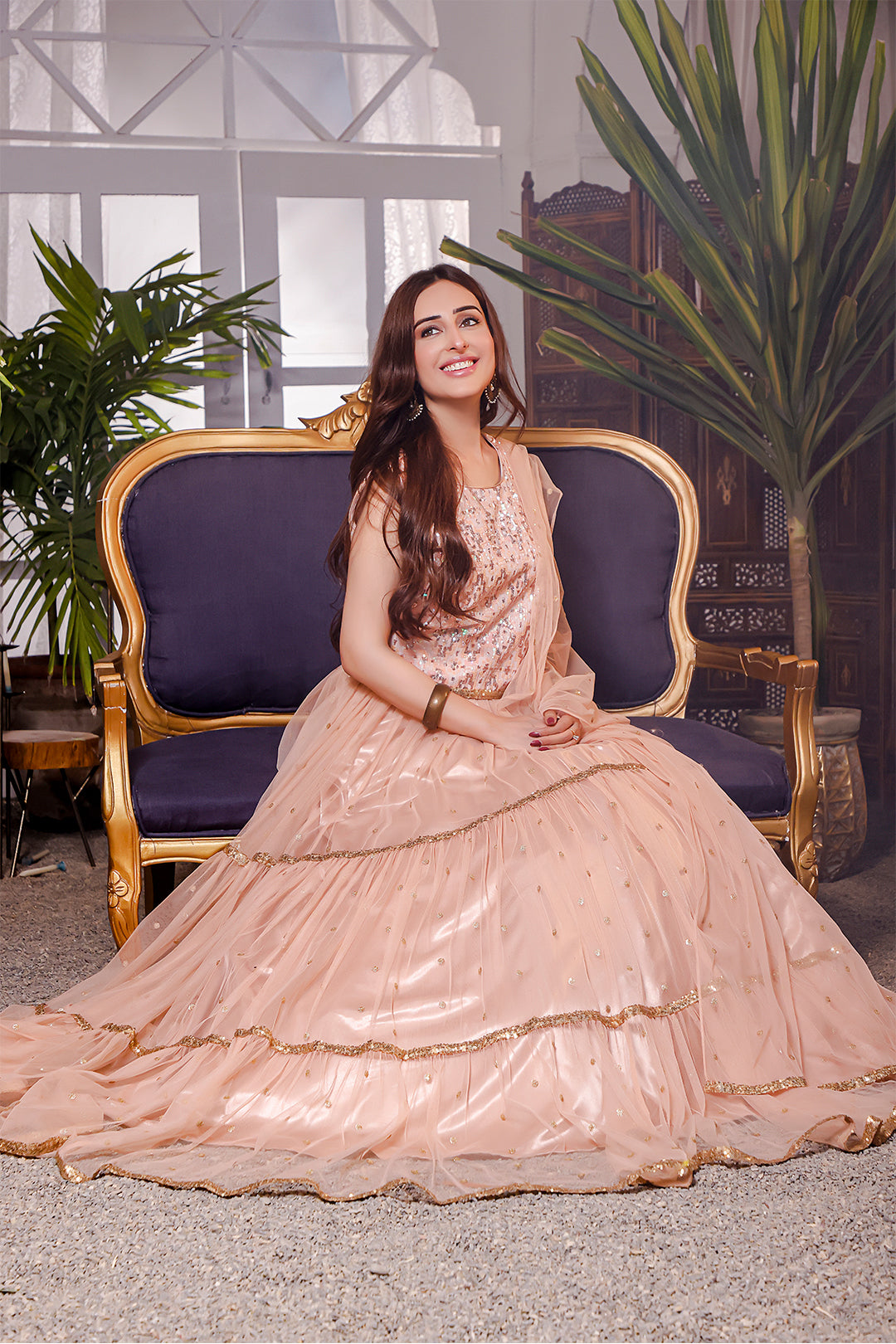 Geometric Textured Sequins Lehenga Choli | KAIRA | L123111sss