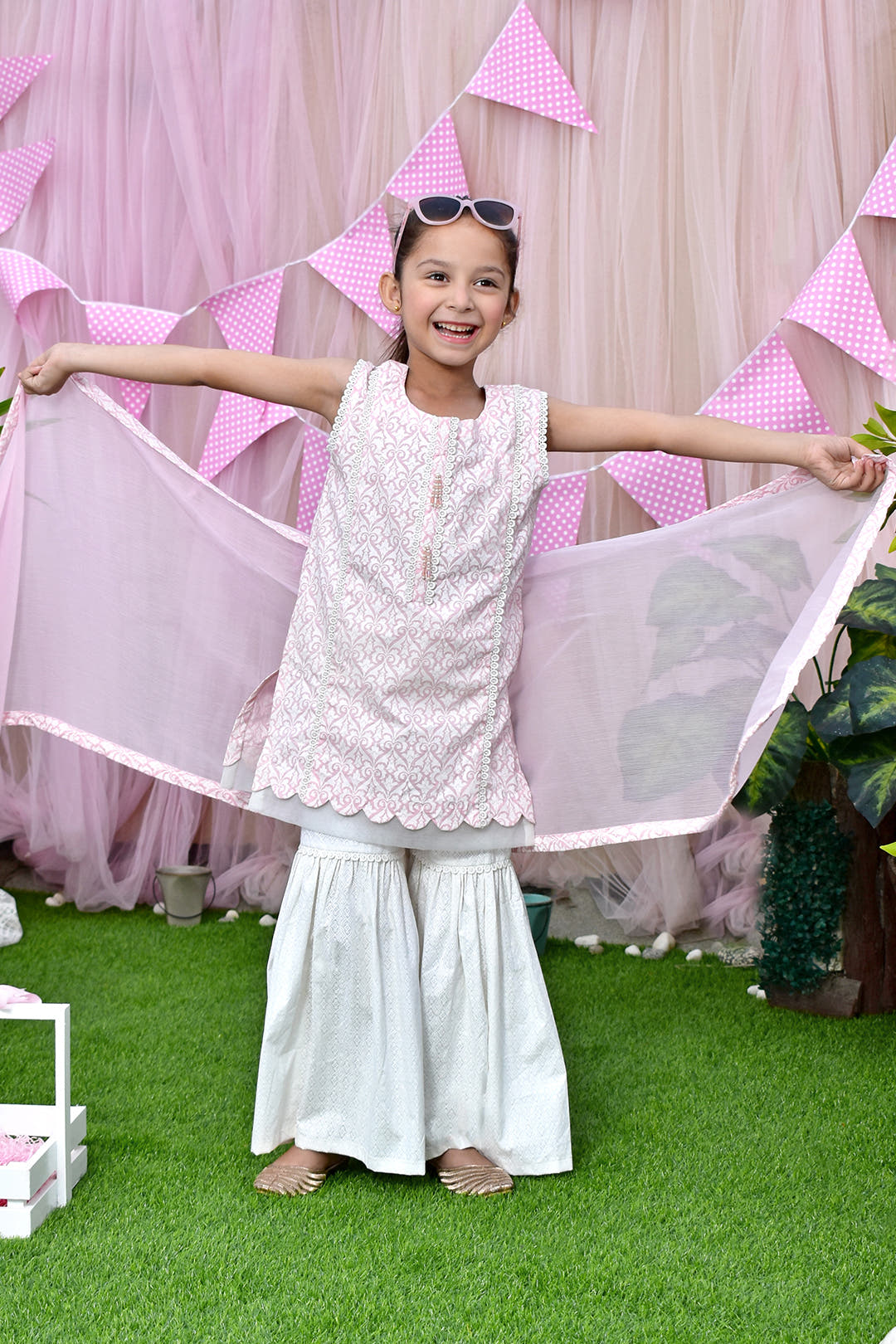 SANA'S cotton gharara suit Pakistan occasion wear