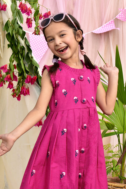 Embroidered Cotton Frock | SUMMER VIBES | F2164