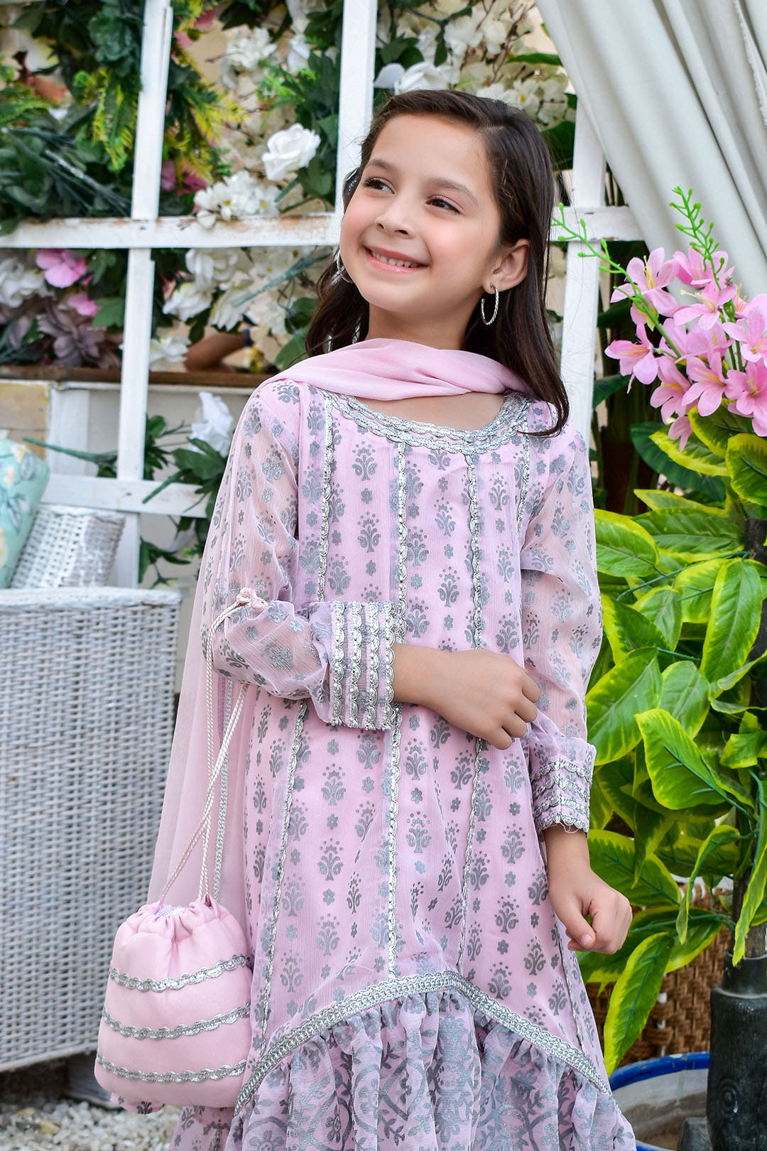 SANA'S printed chiffon suit Pakistan occasion wear