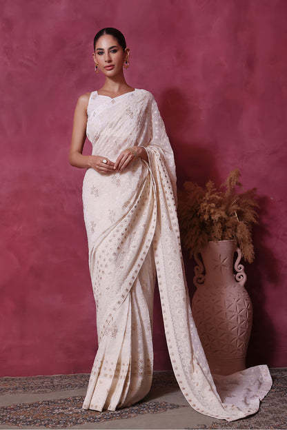 Chicken Kari Saree | SHIREEN FESTIVE | SR202266