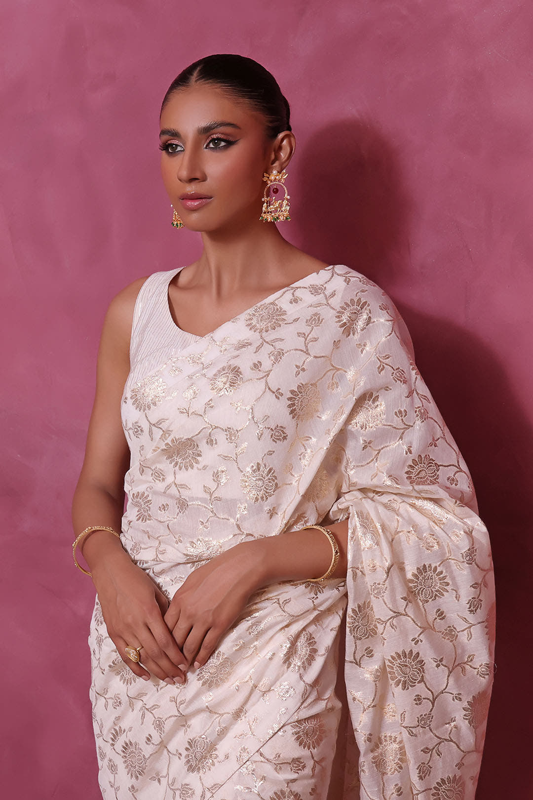 SANA'S cotton saree Pakistan Eid