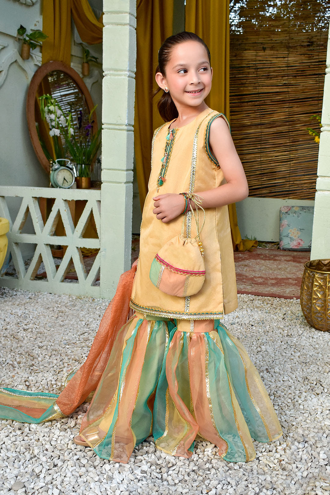 SANA'S organza gharara suit Pakistan Eid
