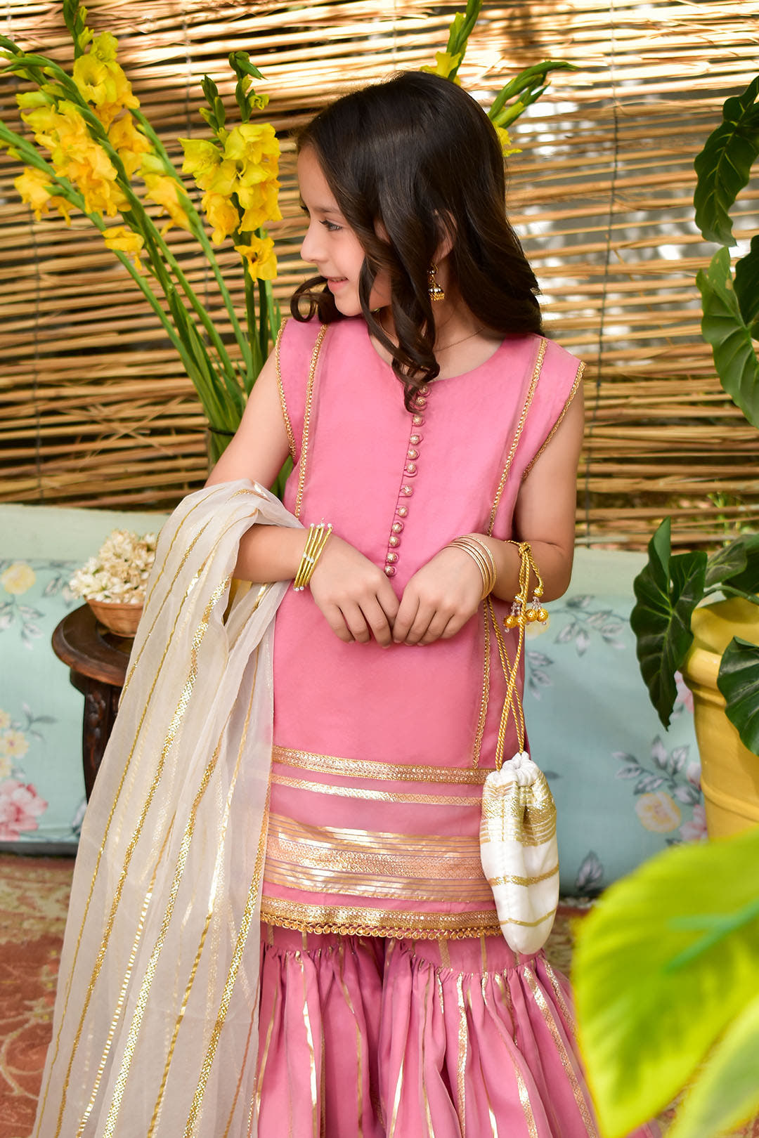SANA'S organza gharara suit Pakistan Eid