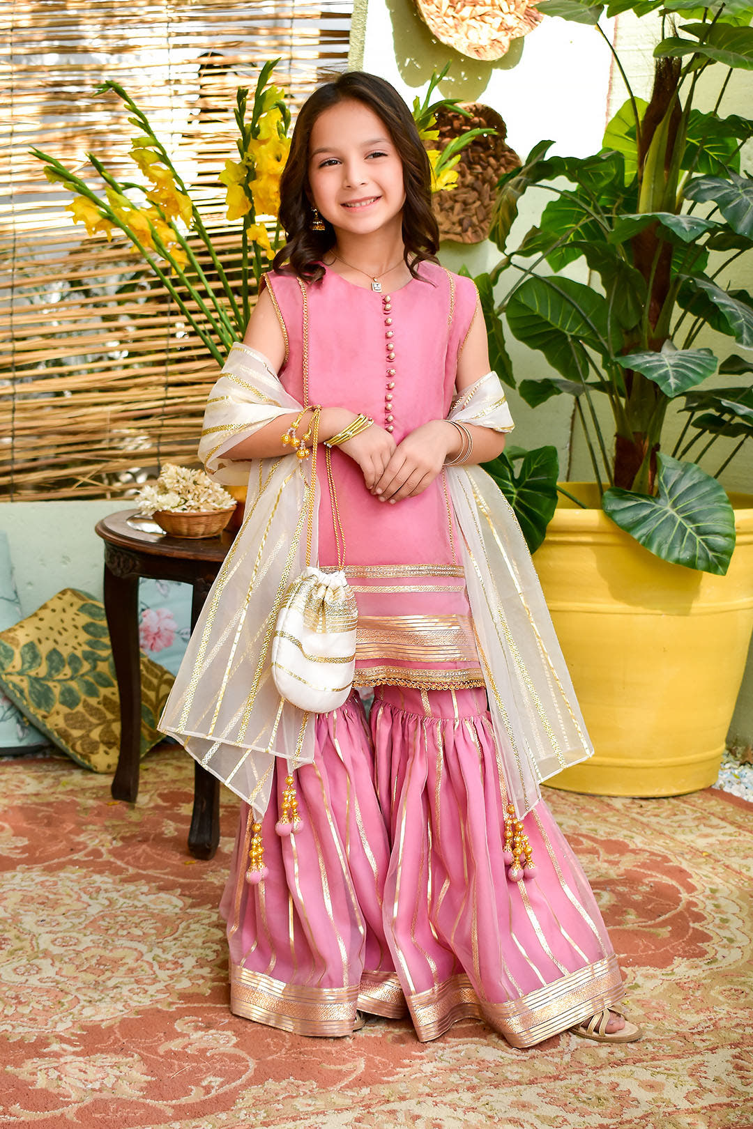 SANA'S organza gharara suit Pakistan Eid