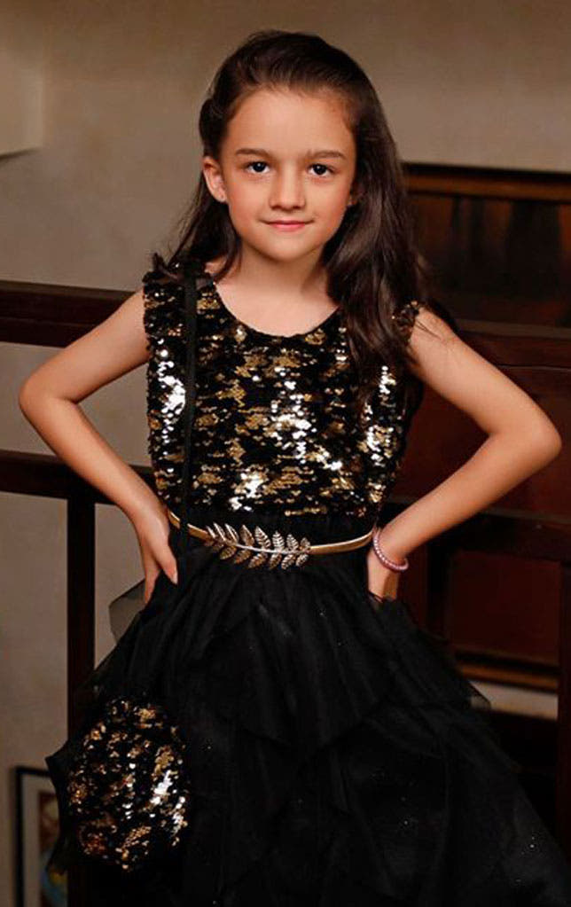 SANA'S net frock Pakistan occasion wear