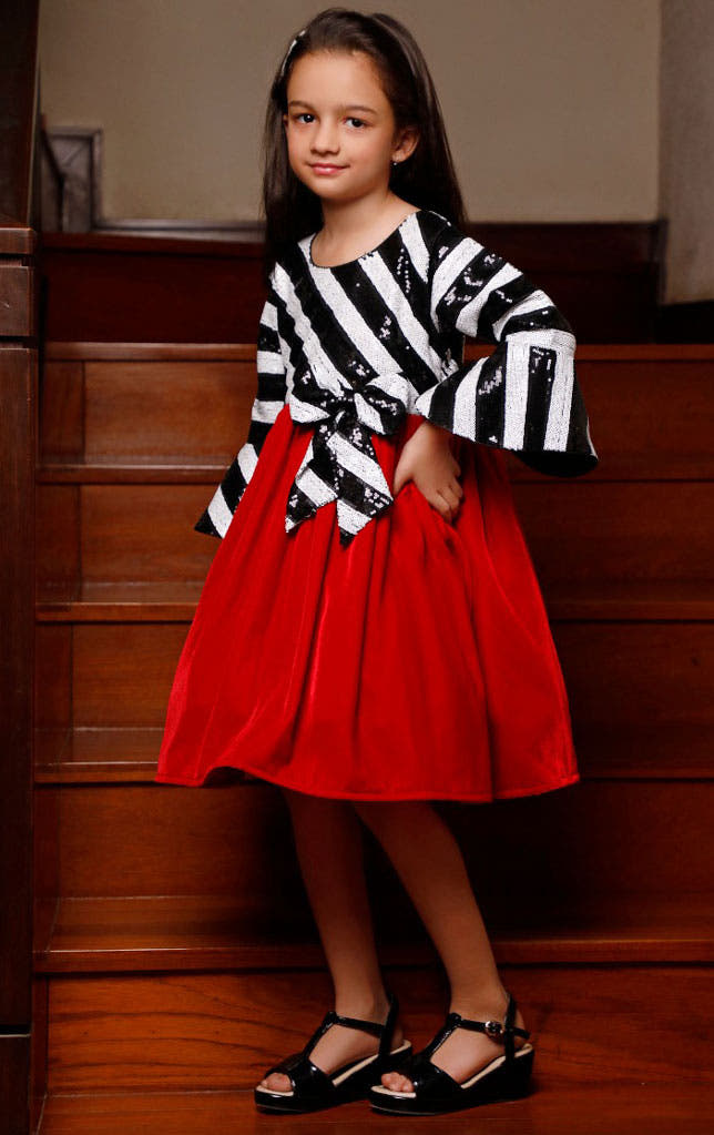 SANA'S velvet frock Pakistan occasion wear