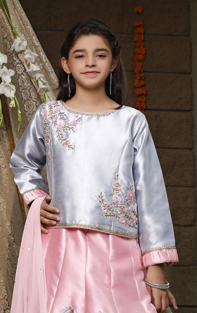 SANA'S red embroidered lehenga Pakistan occasion wear