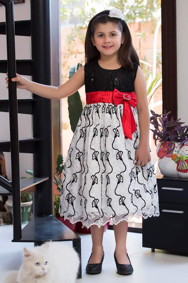 Sequins Net Frock | GFC16 | D909 - SANA'S
