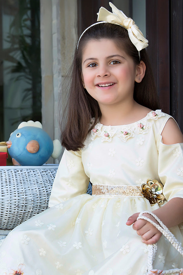 Embroidered Net Frock | GFC16 | F913 - SANA'S
