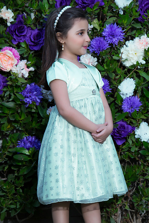 Net Bolero Style Frock | GFC16 | F918 - SANA'S