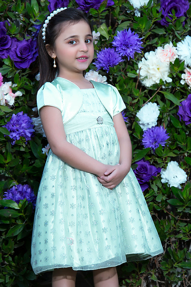 Net Bolero Style Frock | GFC16 | F918 - SANA'S