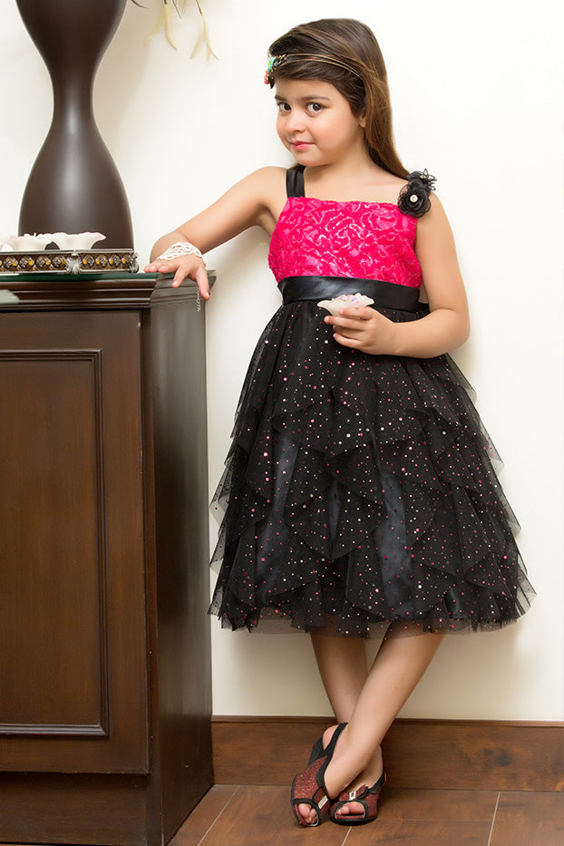 Sequins Net Frock | GFC16 | F928 - SANA'S