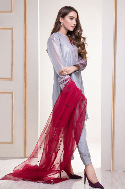 Mirror Handwork Embroidered Organza 3pc Suit | SHAHIZAIB Vol 2 | S752