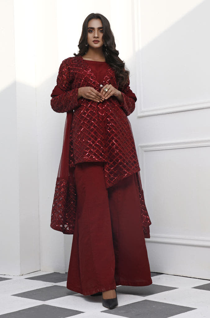 SANA'S raw silk suit Pakistan occasion wear