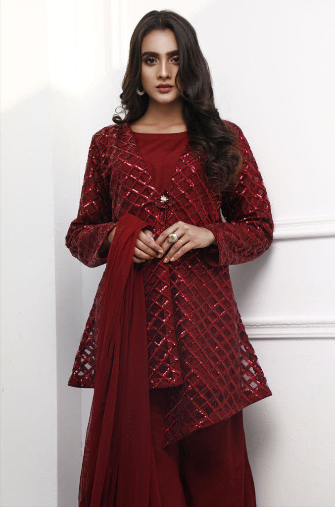 SANA'S raw silk suit Pakistan occasion wear