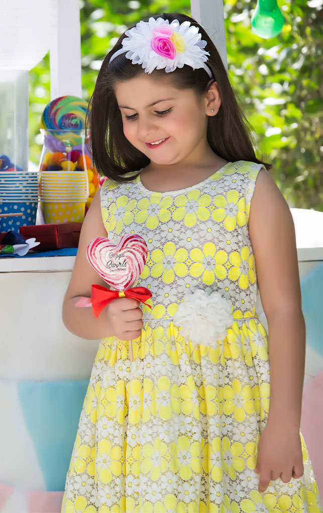 Cotton Net Frock | GFC16 | F917 - SANA'S