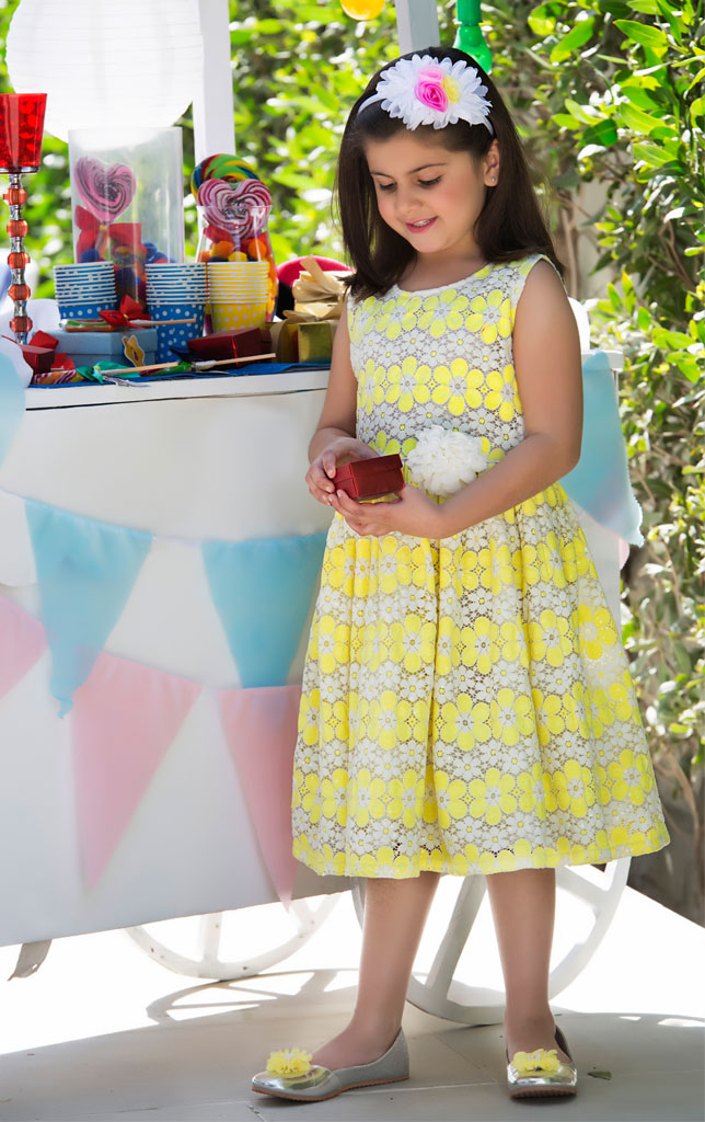 Cotton Net Frock | GFC16 | F917 - SANA'S