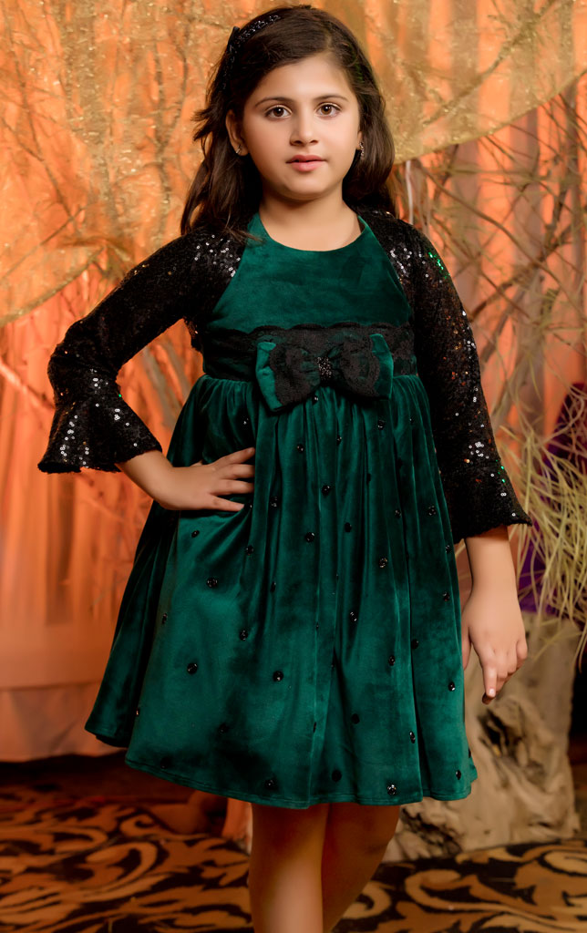 Velvet Frock with Bolero | FW18 | F996 - SANA'S
