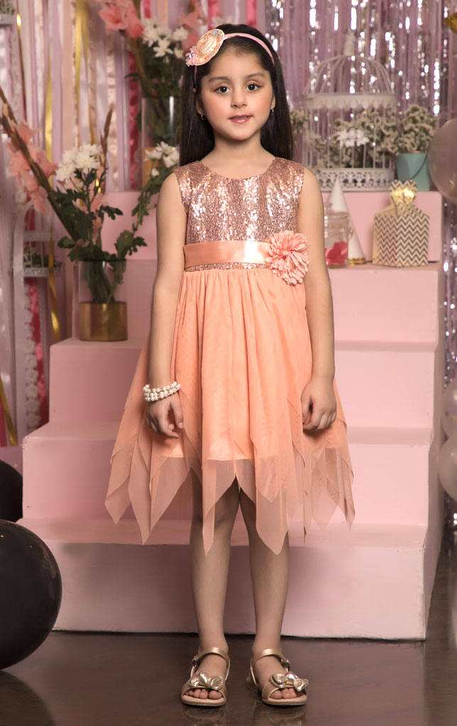 Multi Layers Sequins Frock | BIRTHDAY BASH | F980