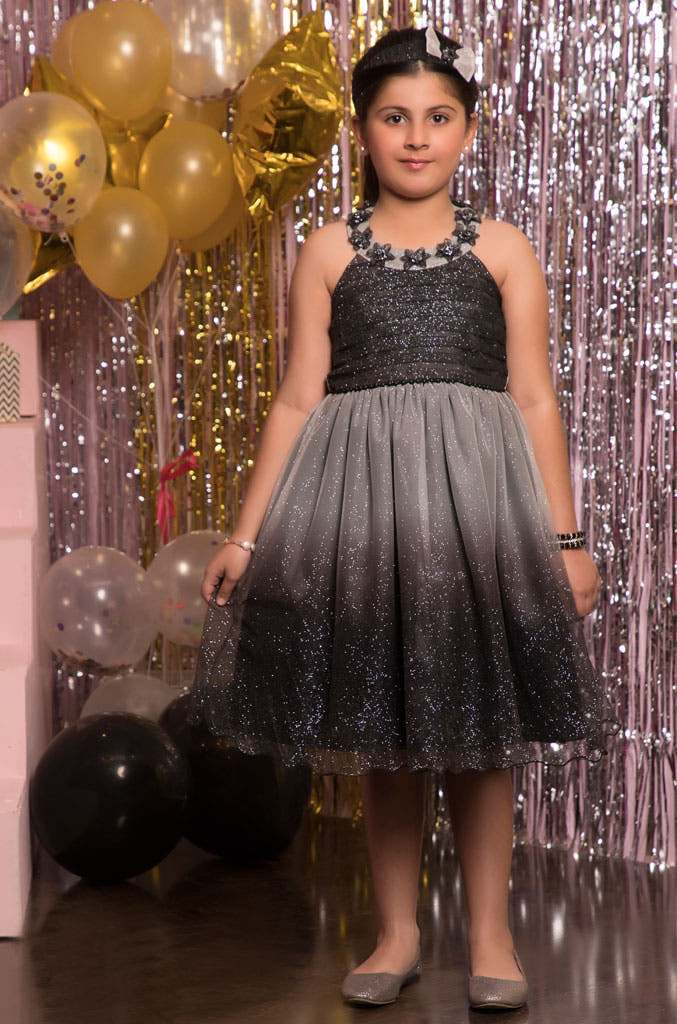 SANA'S net frock Pakistan party wear