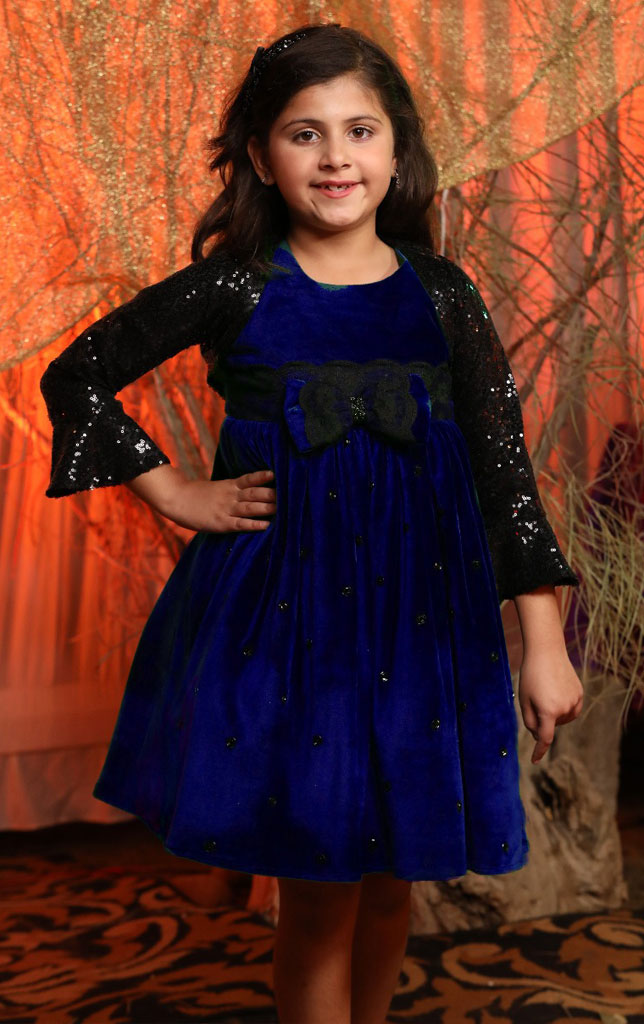 Velvet Frock with Bolero | FW18 | F996 - SANA'S
