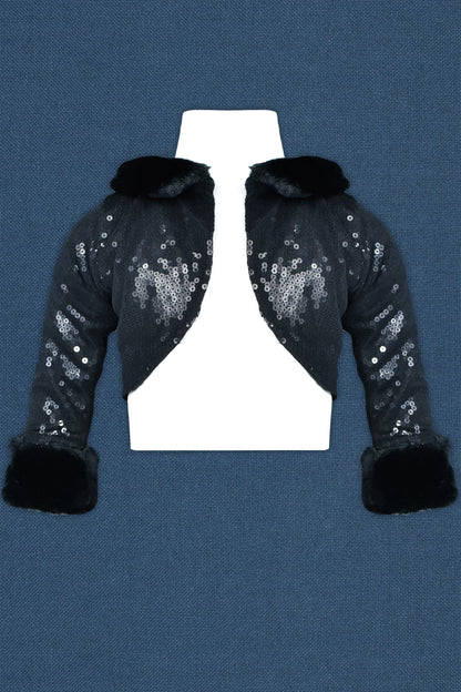 Fur Sequins Bolero | C1403