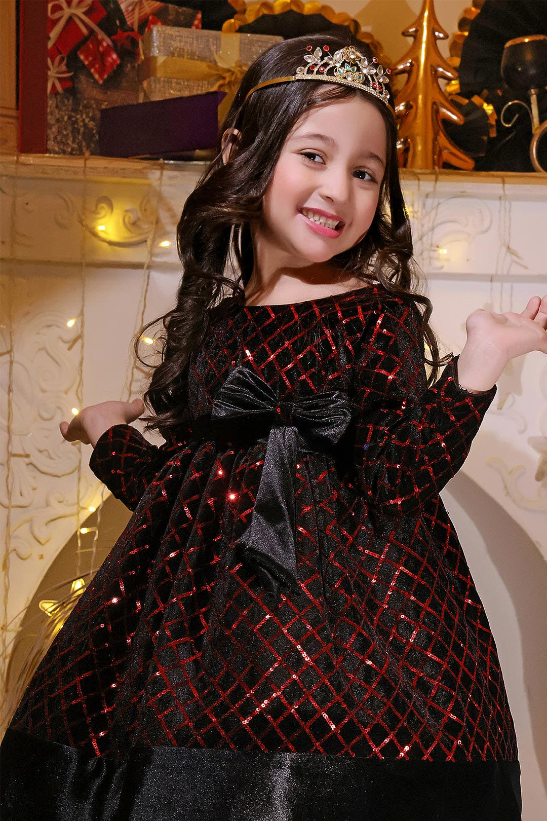 SANA'S velvet frock Pakistan Eid