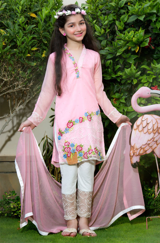 Embroidered Ethnic 3pc Suit | GFC16 | S655 - SANA'S