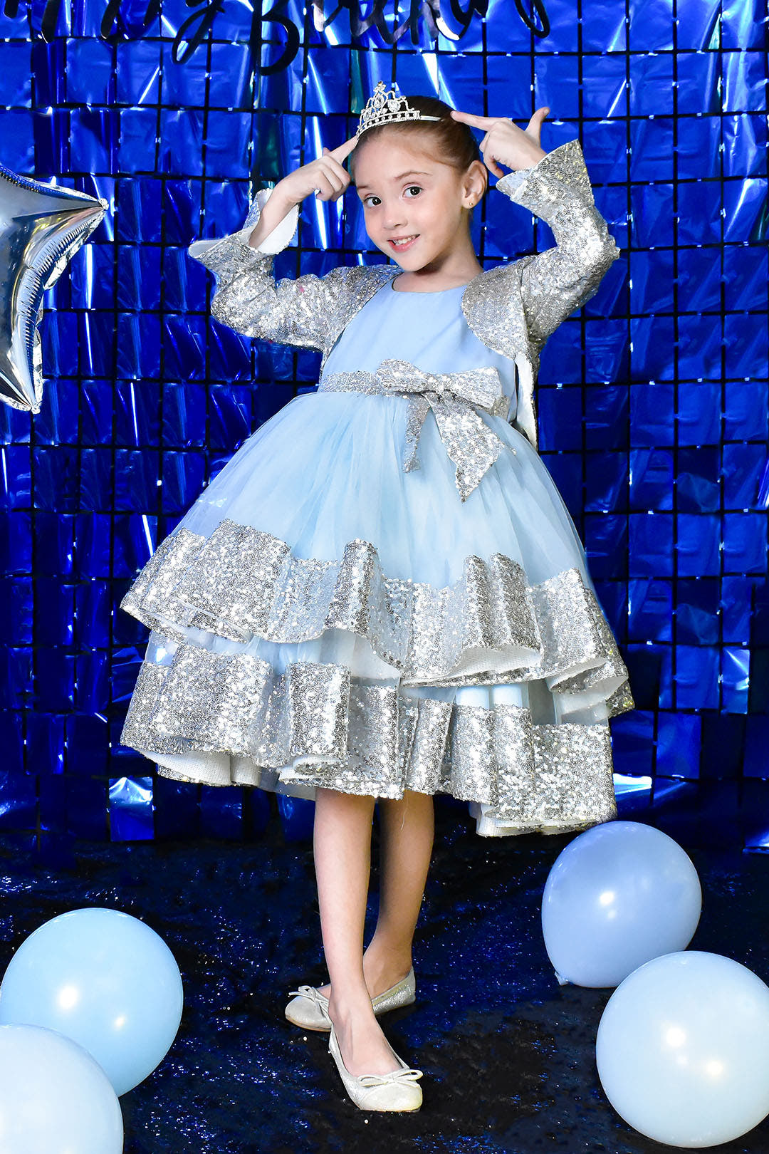 SANA'S net frock Pakistan party wear