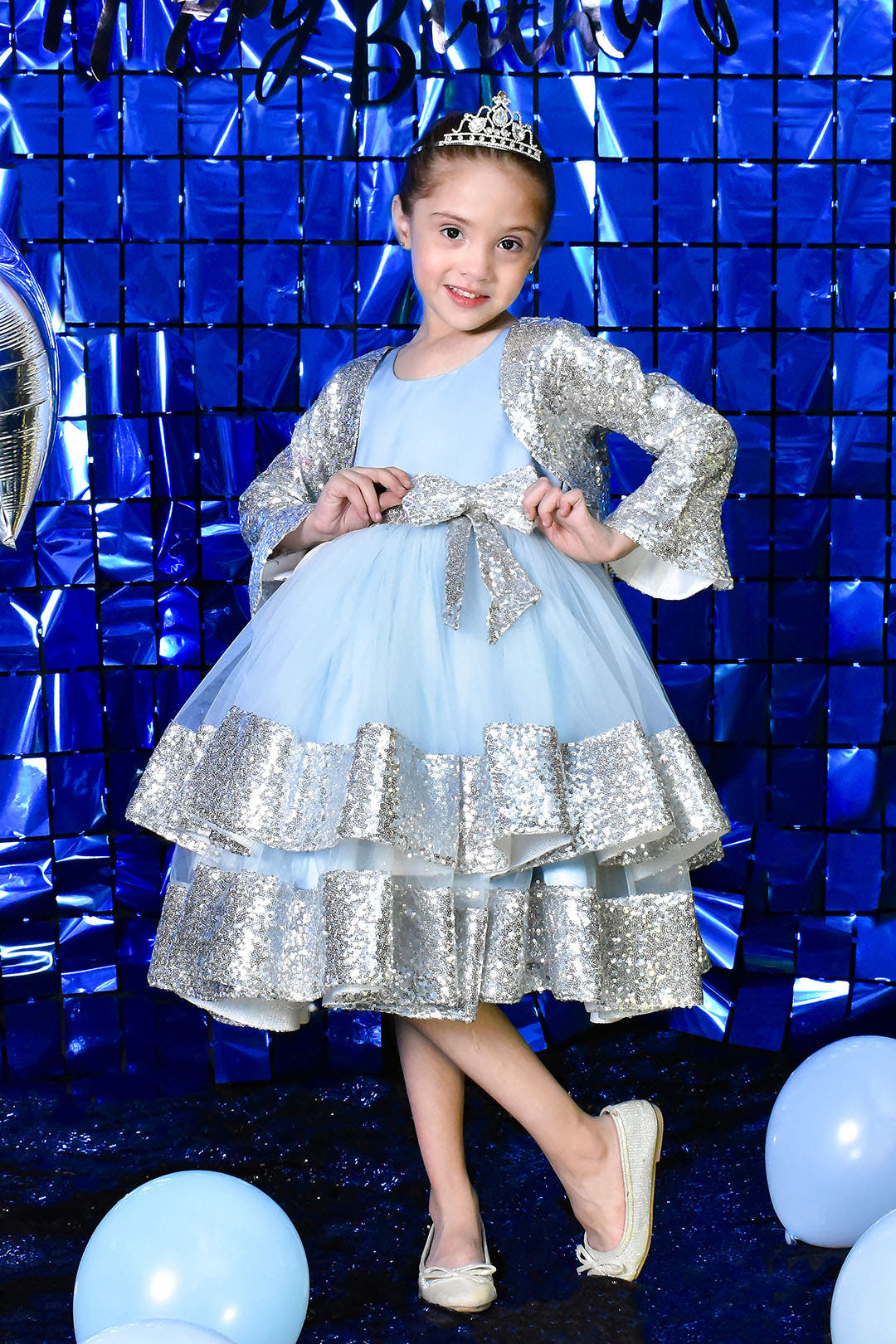 SANA'S net frock Pakistan party wear