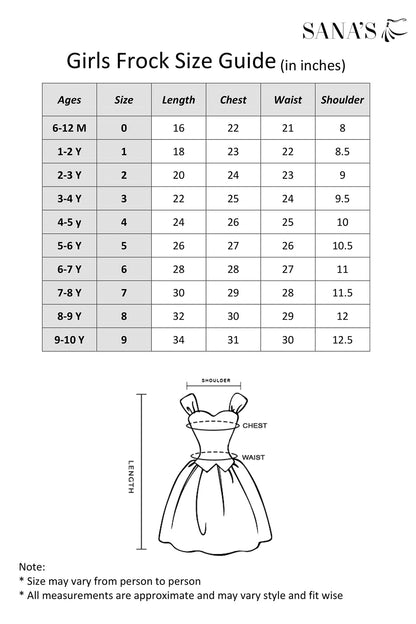 Embroidered Net Frock | GFC16 | F927