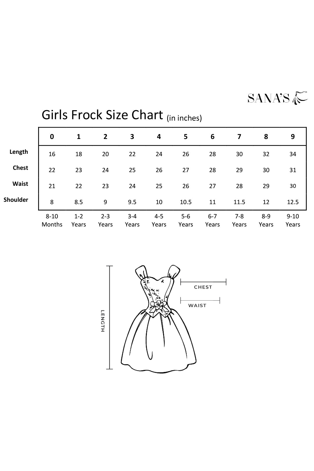 Embroidered Net Frock | GFC16 | D-908 - SANA'S