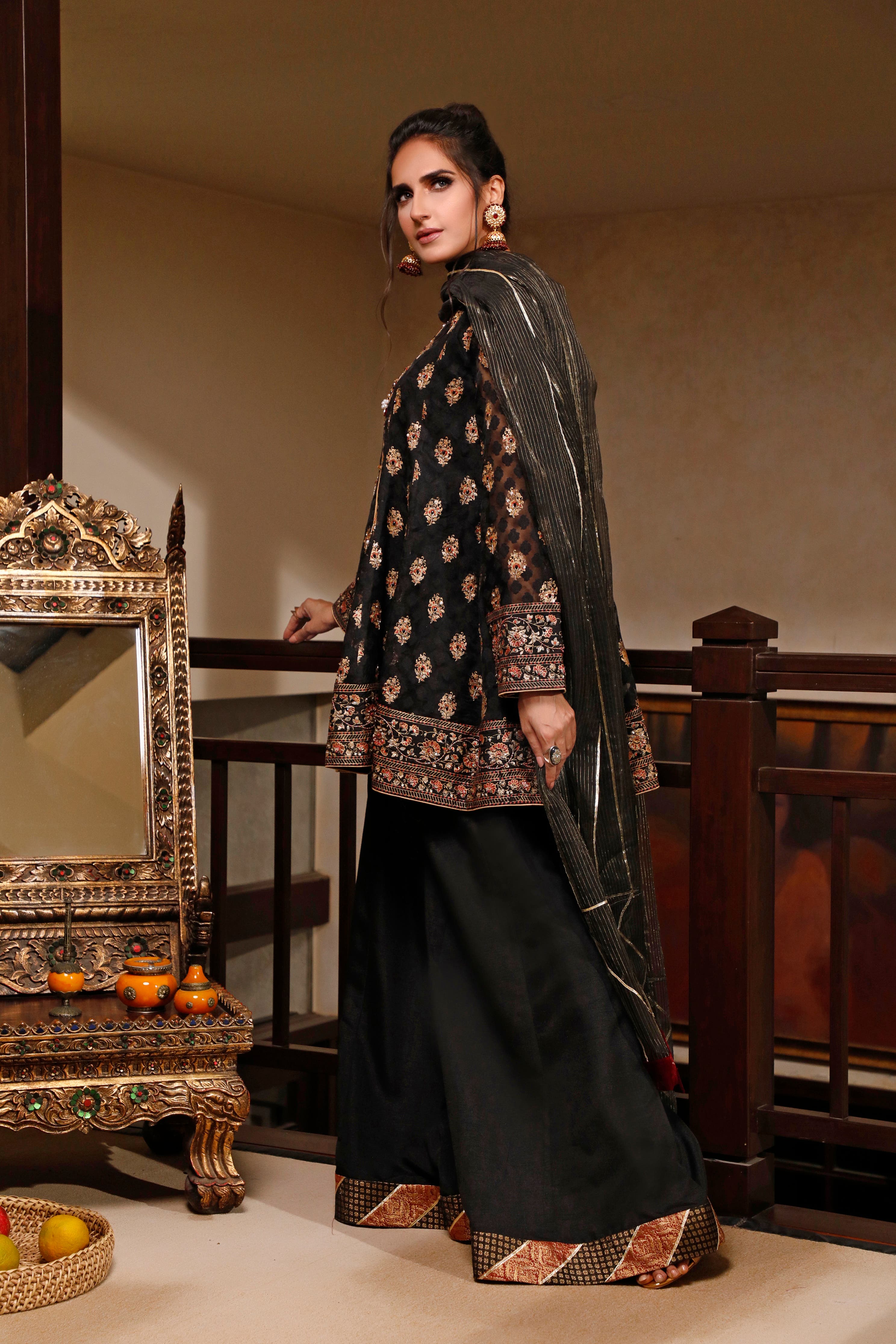 SANA'S ladies plazo Pakistan occasion wear