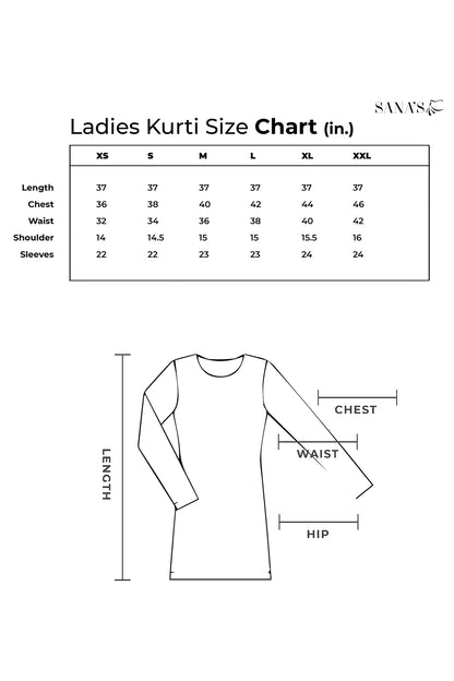 Ethnic Kurti | EC17 | 802 - SANA'S